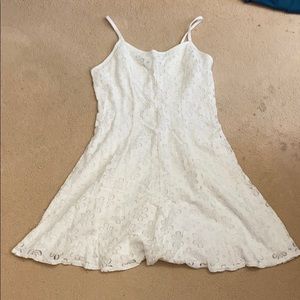 White floral dress
